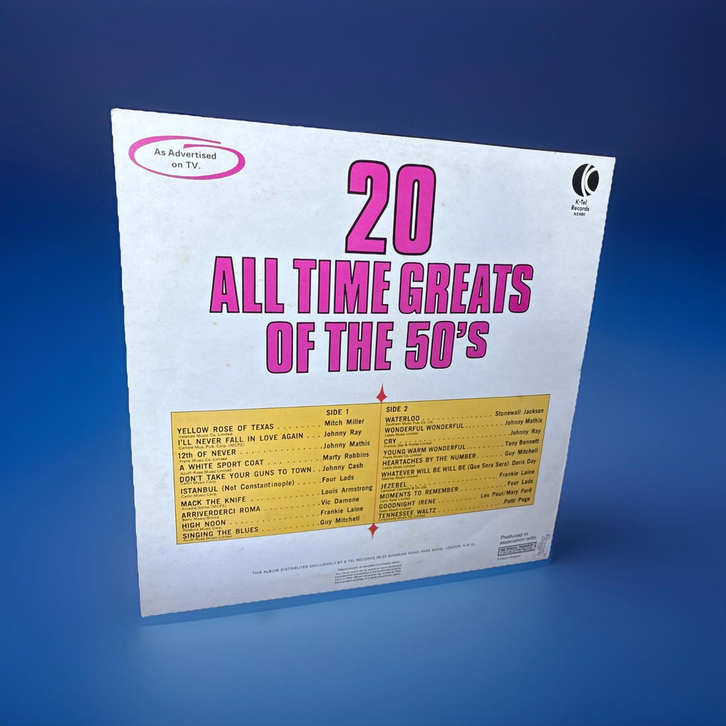 50’s Compilation - 20 All Time Greats Of The 50's 1972 Vinyl Lp Album Record