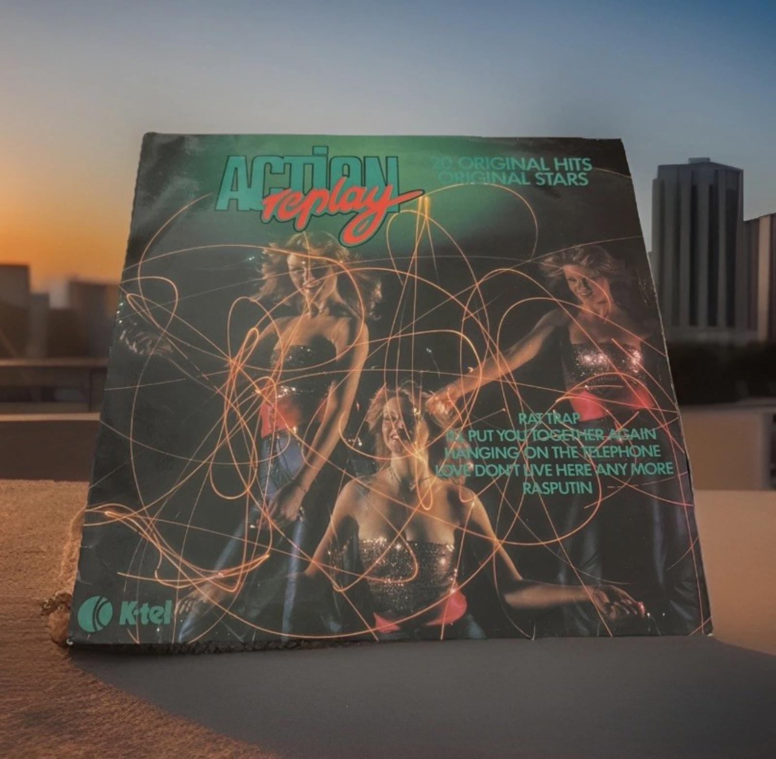 Amazing 70’s compilation Action replay  20 Hits & stars Vinyl Lp Record 1978 Ex