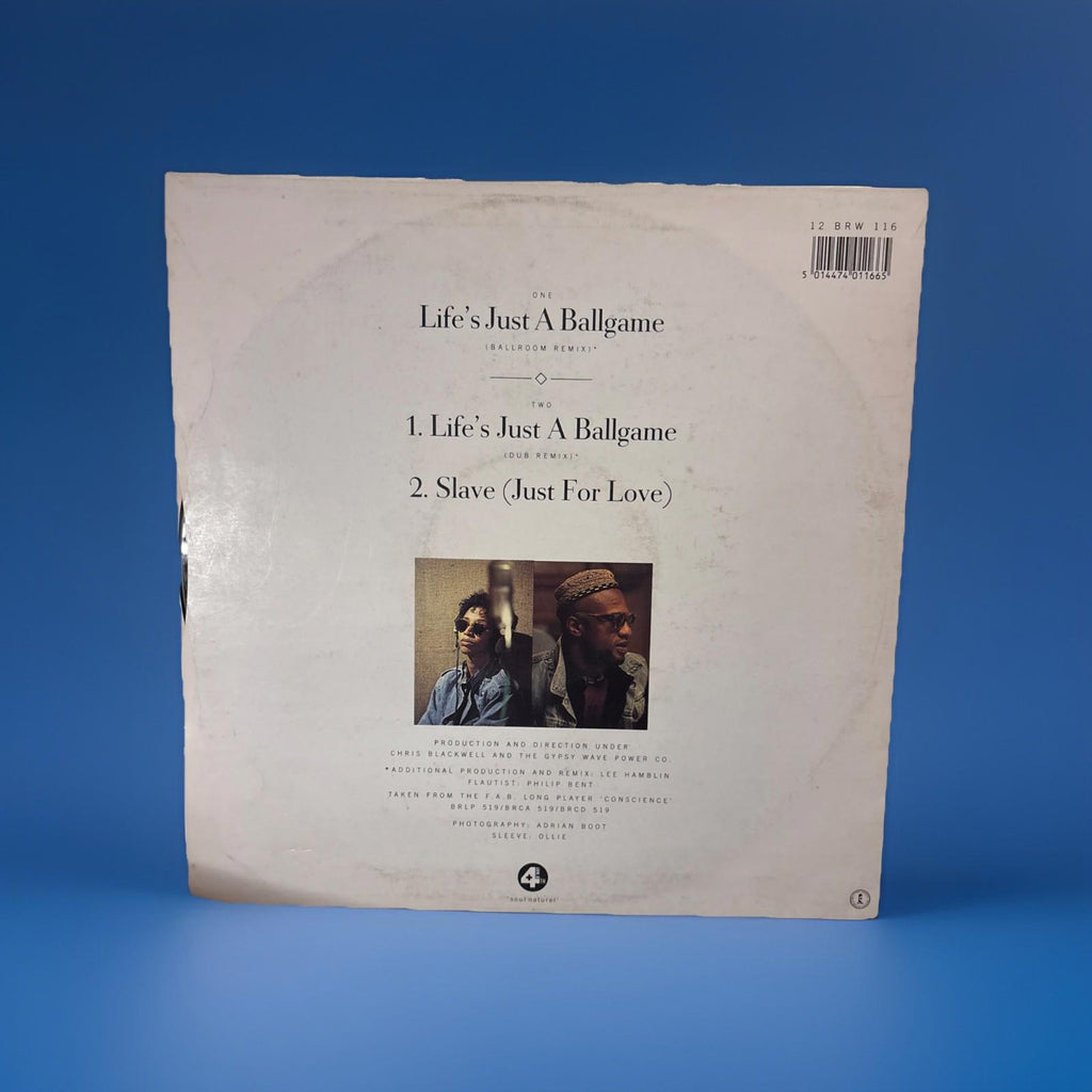 Womack & Womack Life's Just A Ballgame 12" UK 1988 4th & Broadway