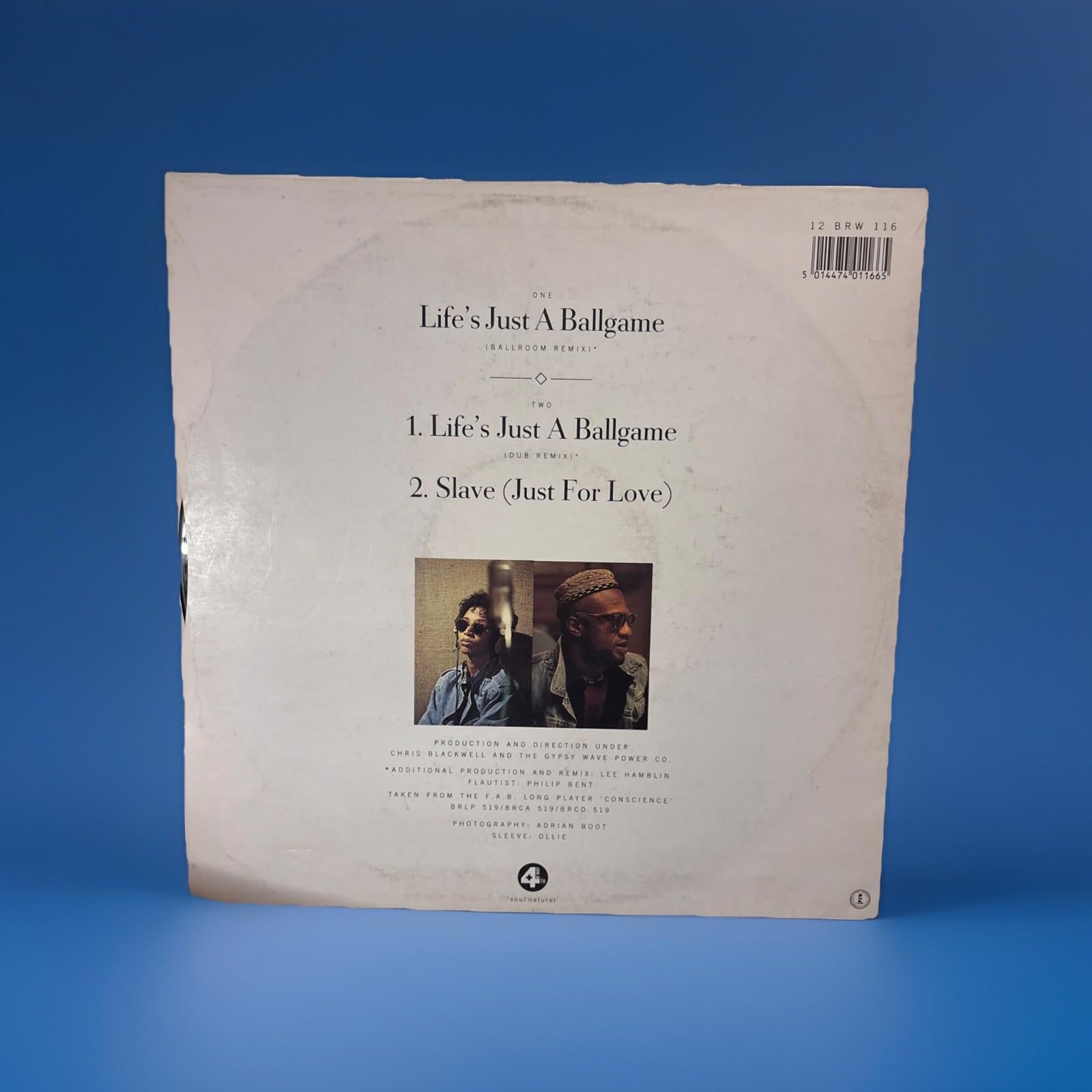 Womack & Womack Life's Just A Ballgame 12" UK 1988 4th & Broadway