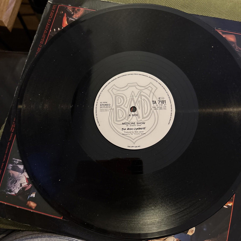 Big Audio Dynamite - Medicine Show 12" CBS Record Vinyl 1985 TA 7181 Mick Jones