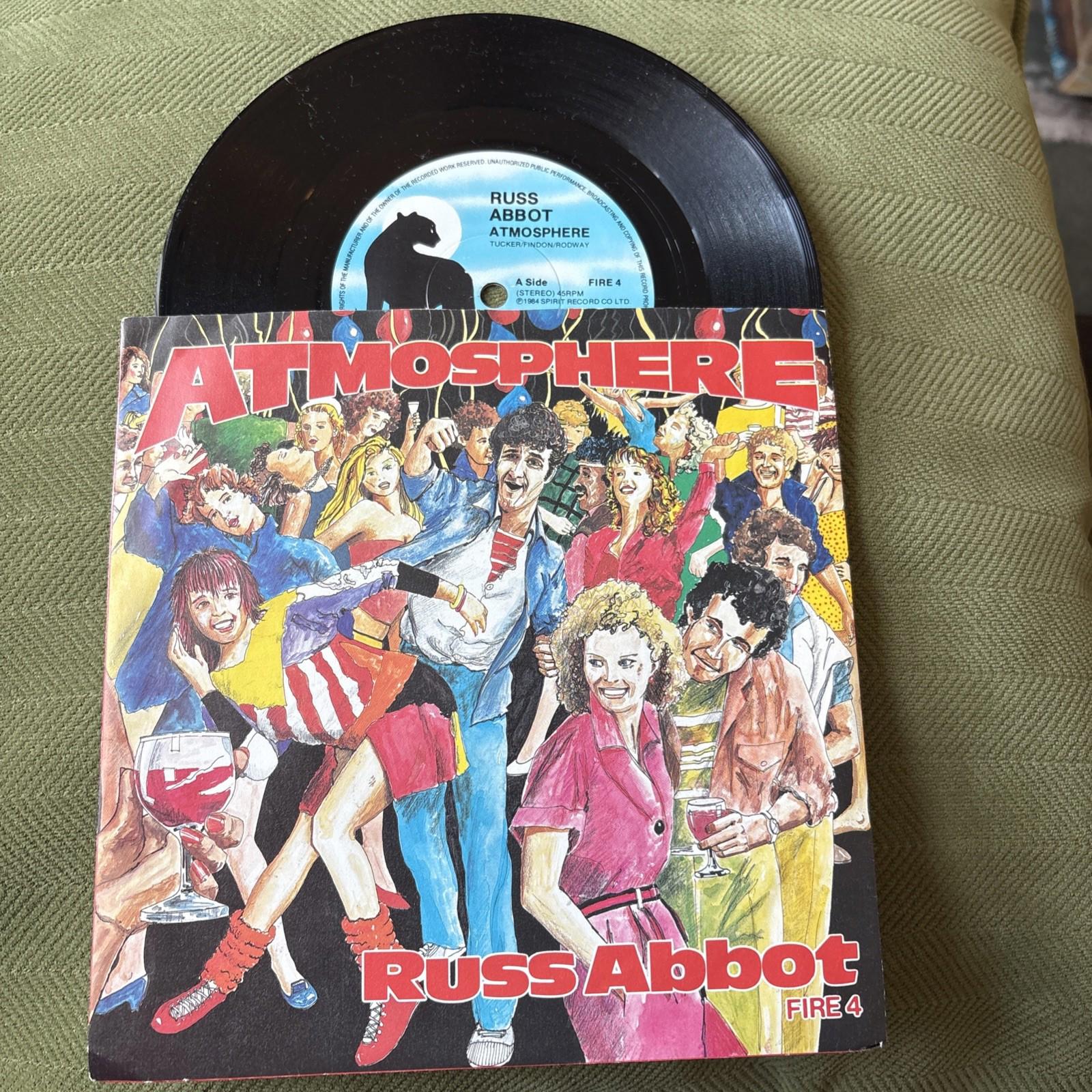 Russ Abbot Atmosphere 7 Vinyl Single 1984 Excellent Condition First Press