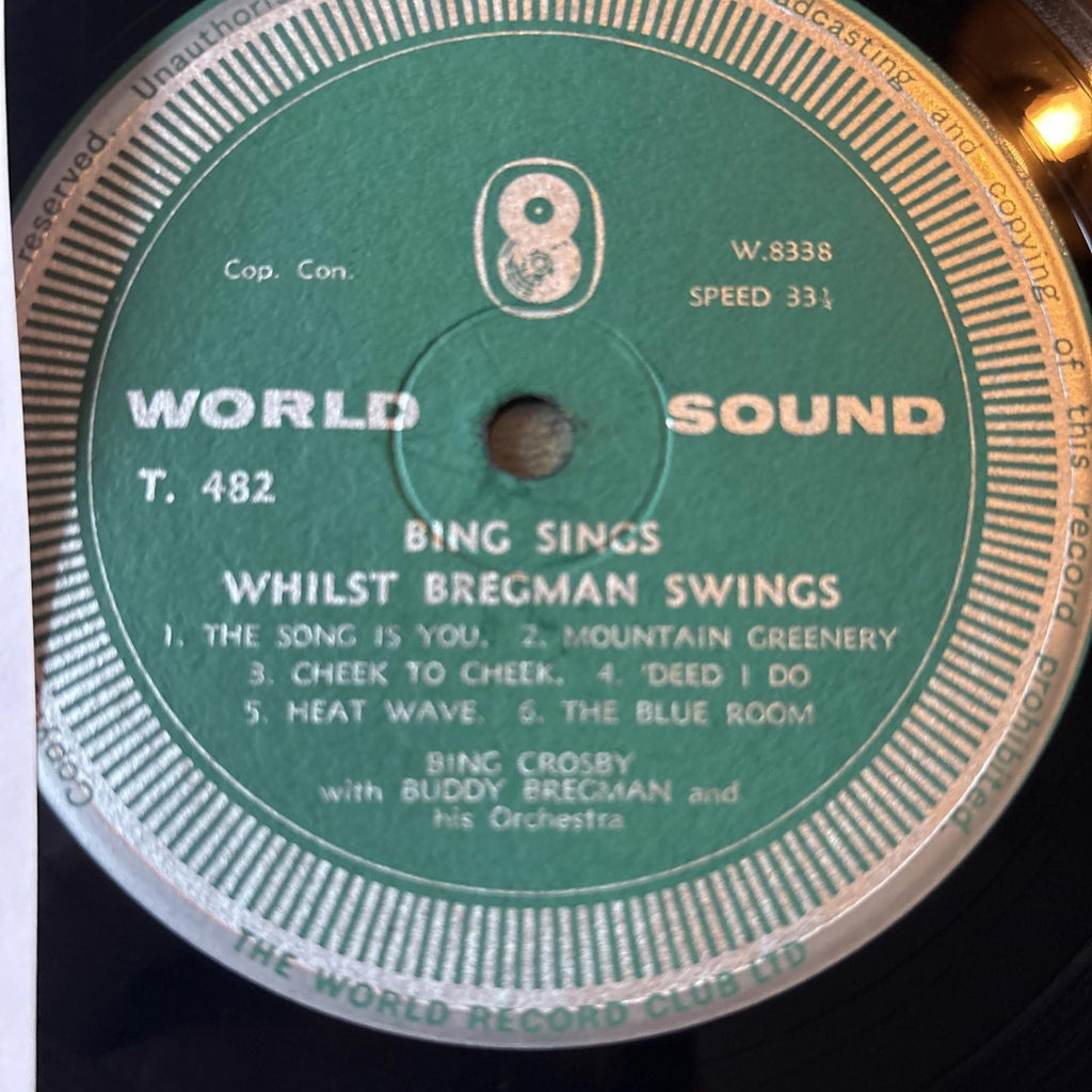 Bing Crosby, Buddy Bregman - Bing Sings Whilst Bregman Swings (LP)