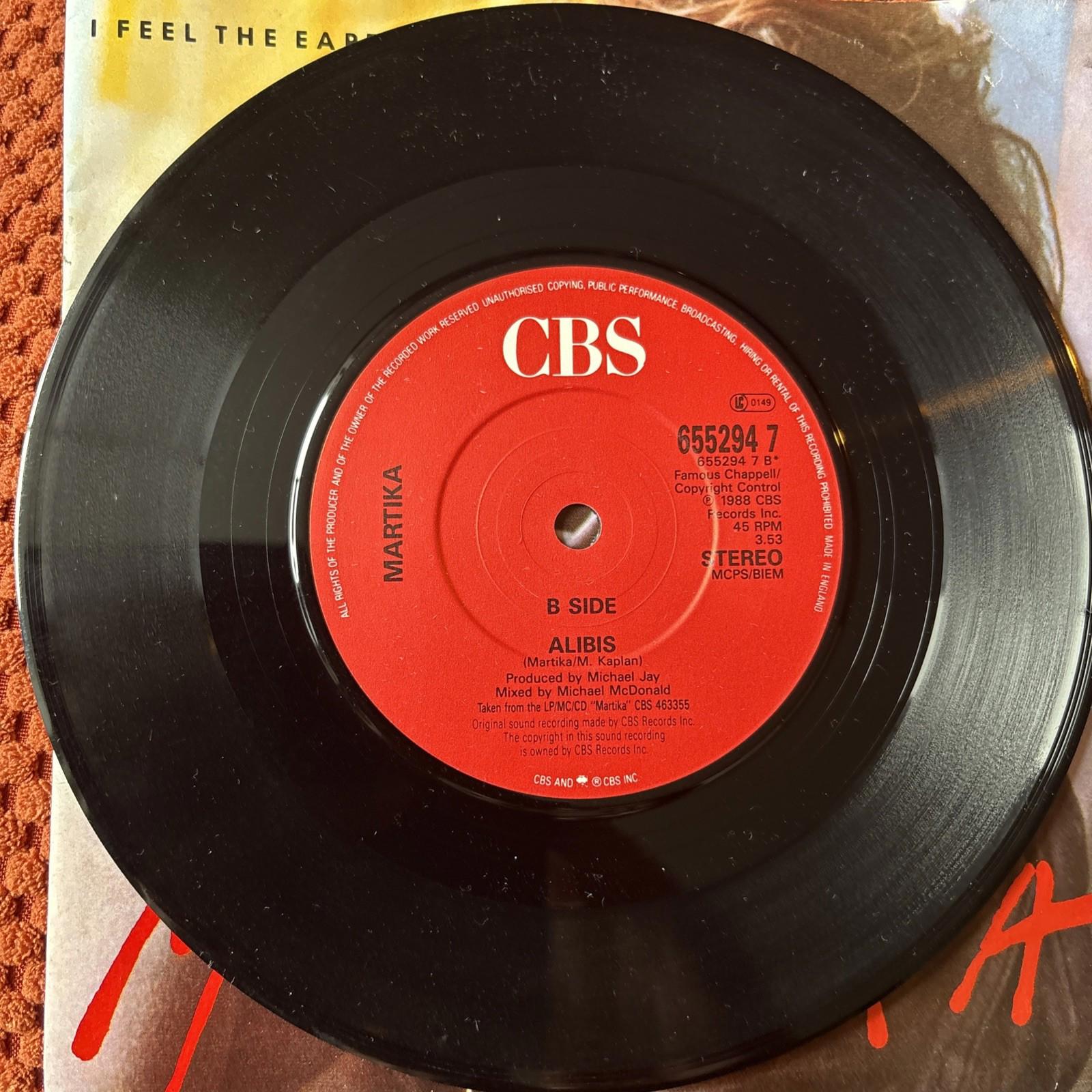 Martika - I Feel The Earth Move - 7” Vinyl Single