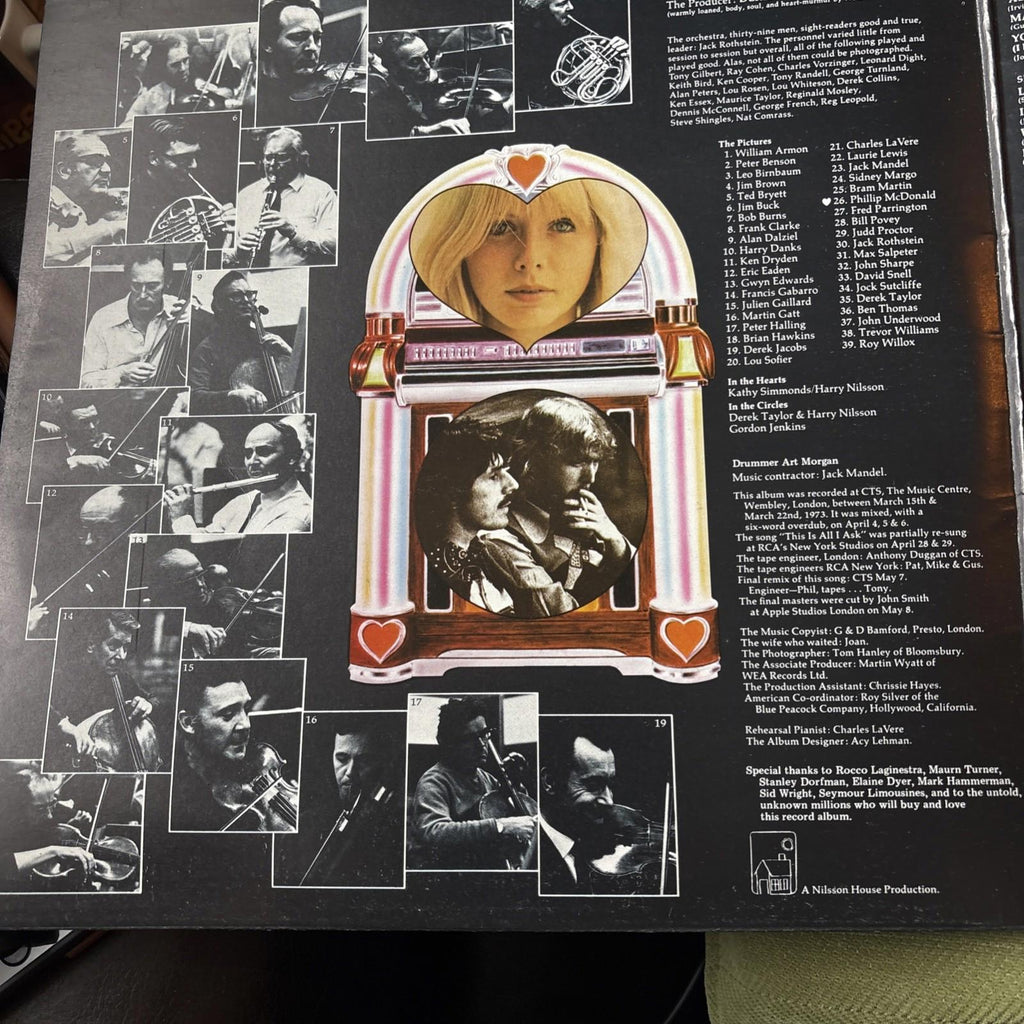 A Little Touch Of Schmilsson In The Night 1973 UK Vinyl LP Record Album Excellen