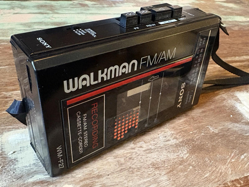 Very RARE WM-F27 Sony Walkman Cassette Player Radio WORKING! Excellent Condition