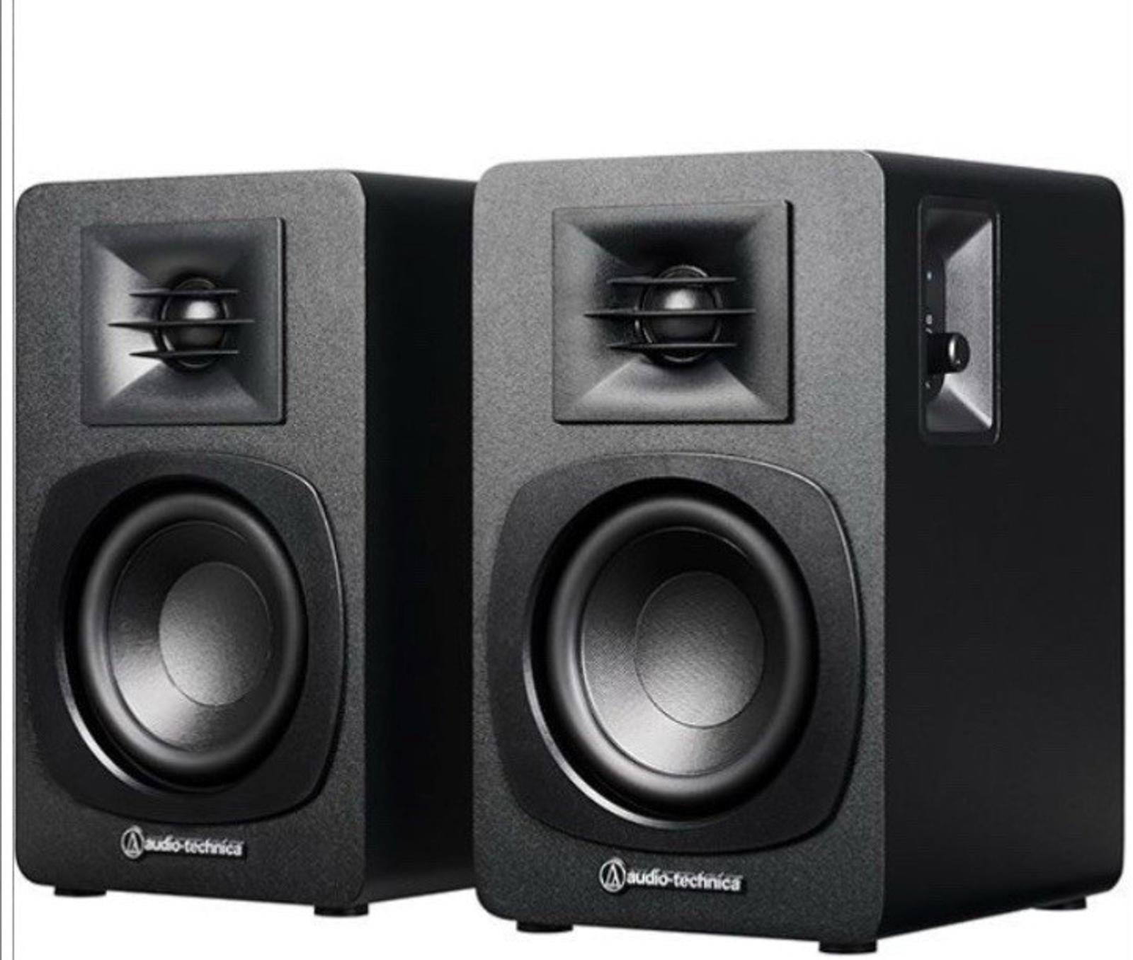 Audio-Technica AT-SP3X Powered Bluetooth Bookshelf Speakers - Black