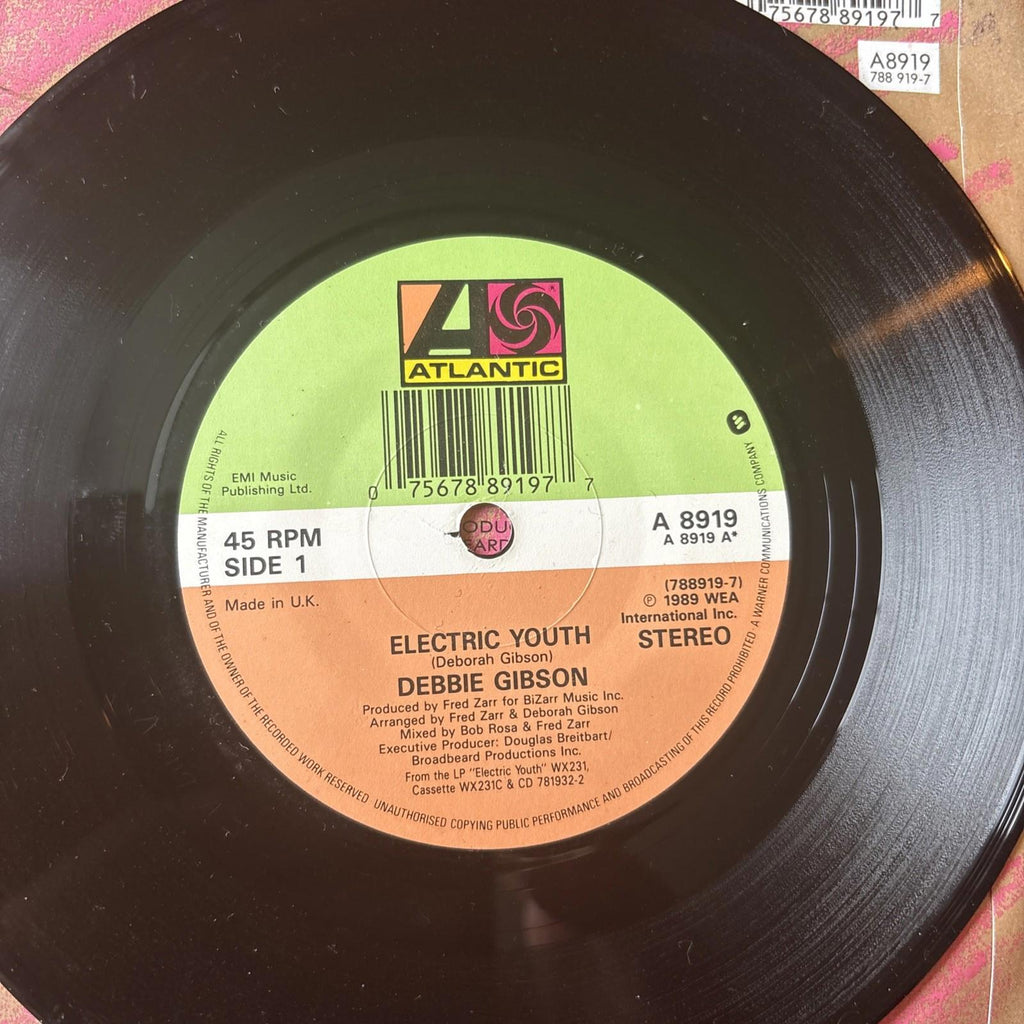 Debbie Gibson: Electric Youth - 1981 7" vinyl single. Atlantic A8919