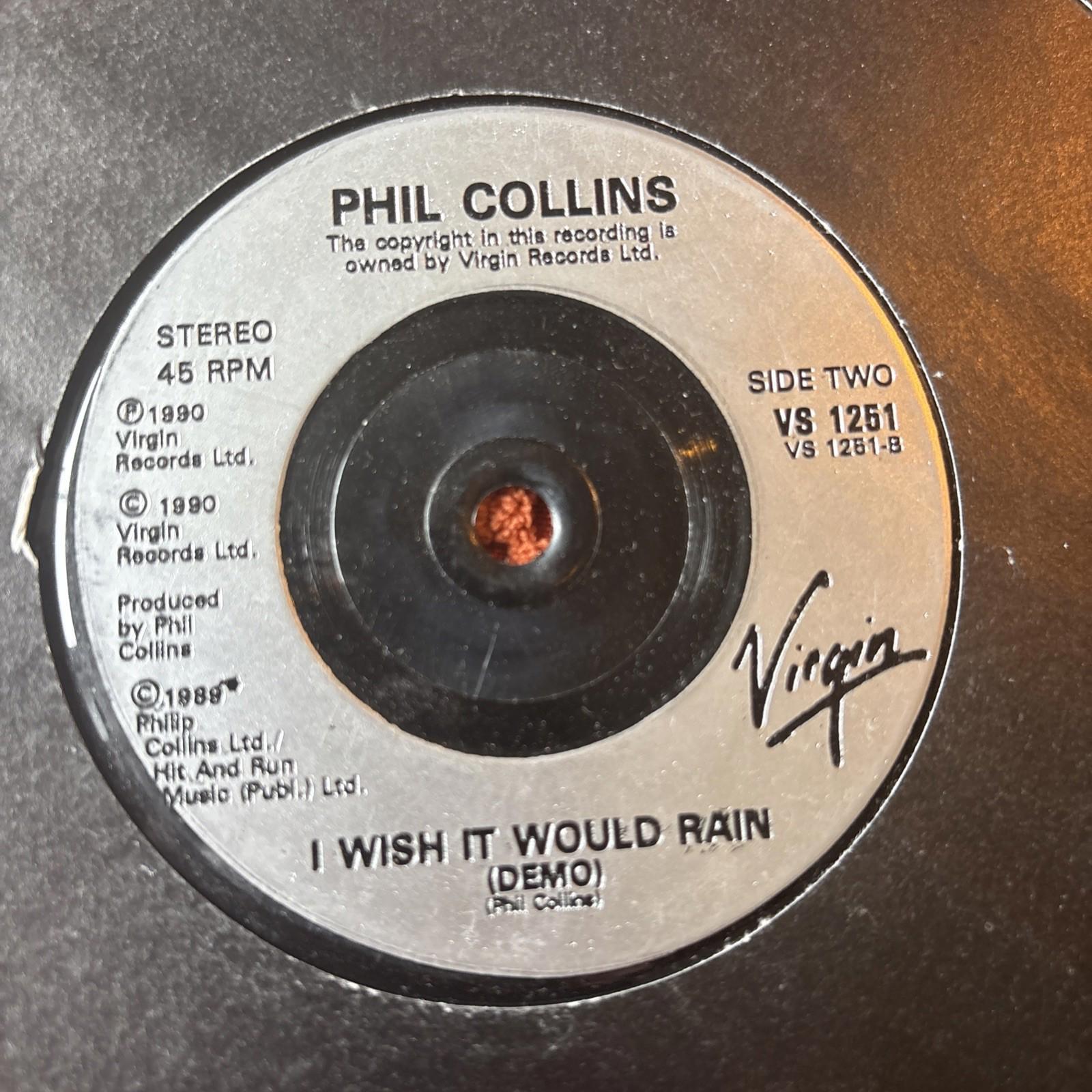 Phil Collins - Something Happened On The Way To Heaven 1990 7 inch vinyl single