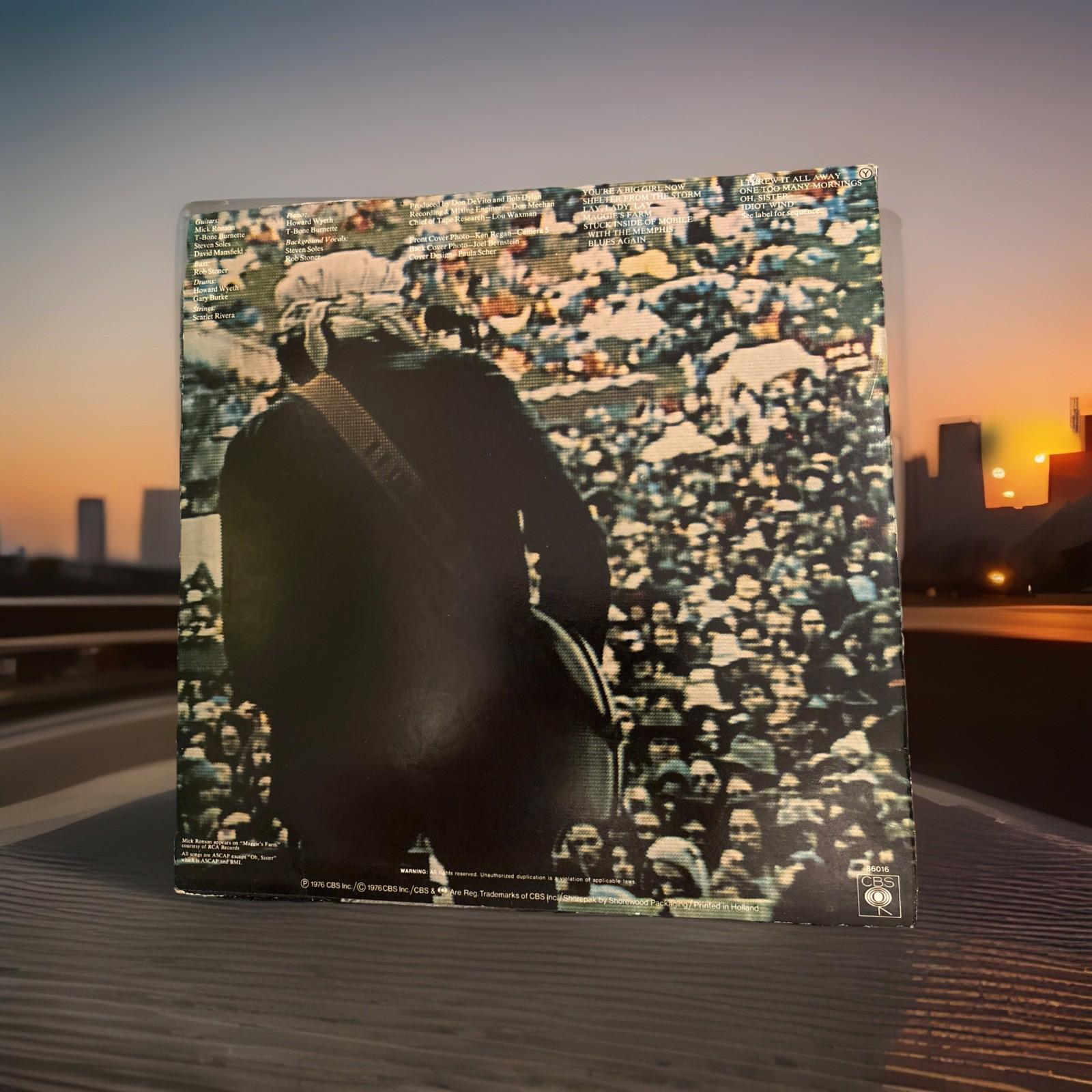 Bob Dylan Hard Rain 1976 Vinyl LP + Inner Lady Lay Maggie's Farm original EX