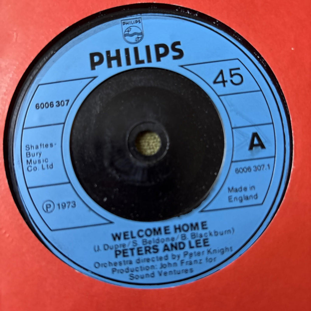 Peters and Lee, Welcome Home / Can't Keep My Mind On The Game, 7" Single Record