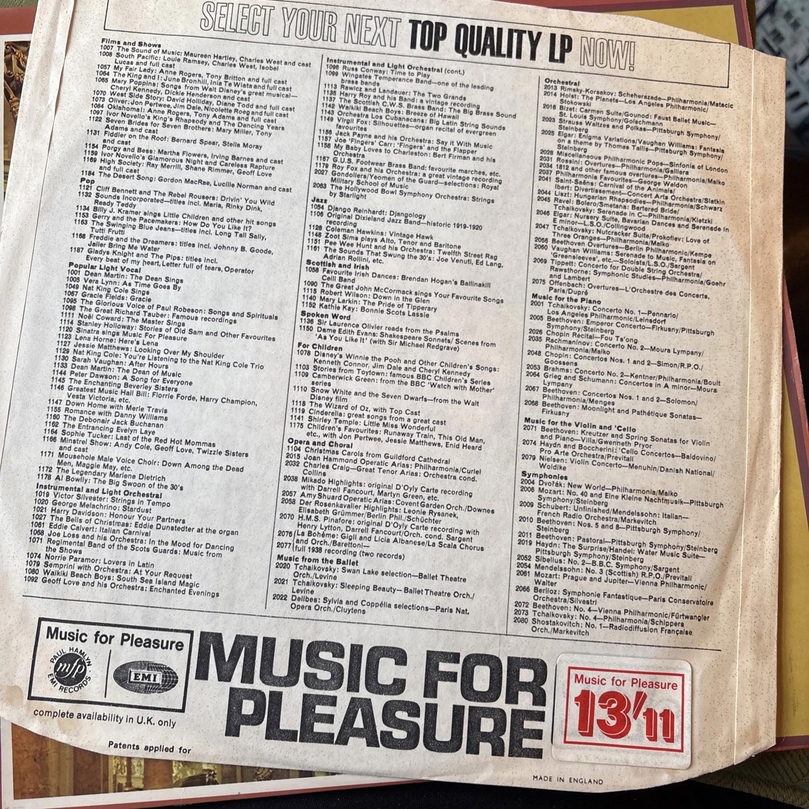 Bach Organ Works Virgil Fox Columbia Records Vinyl LP Classical Stereo VG+