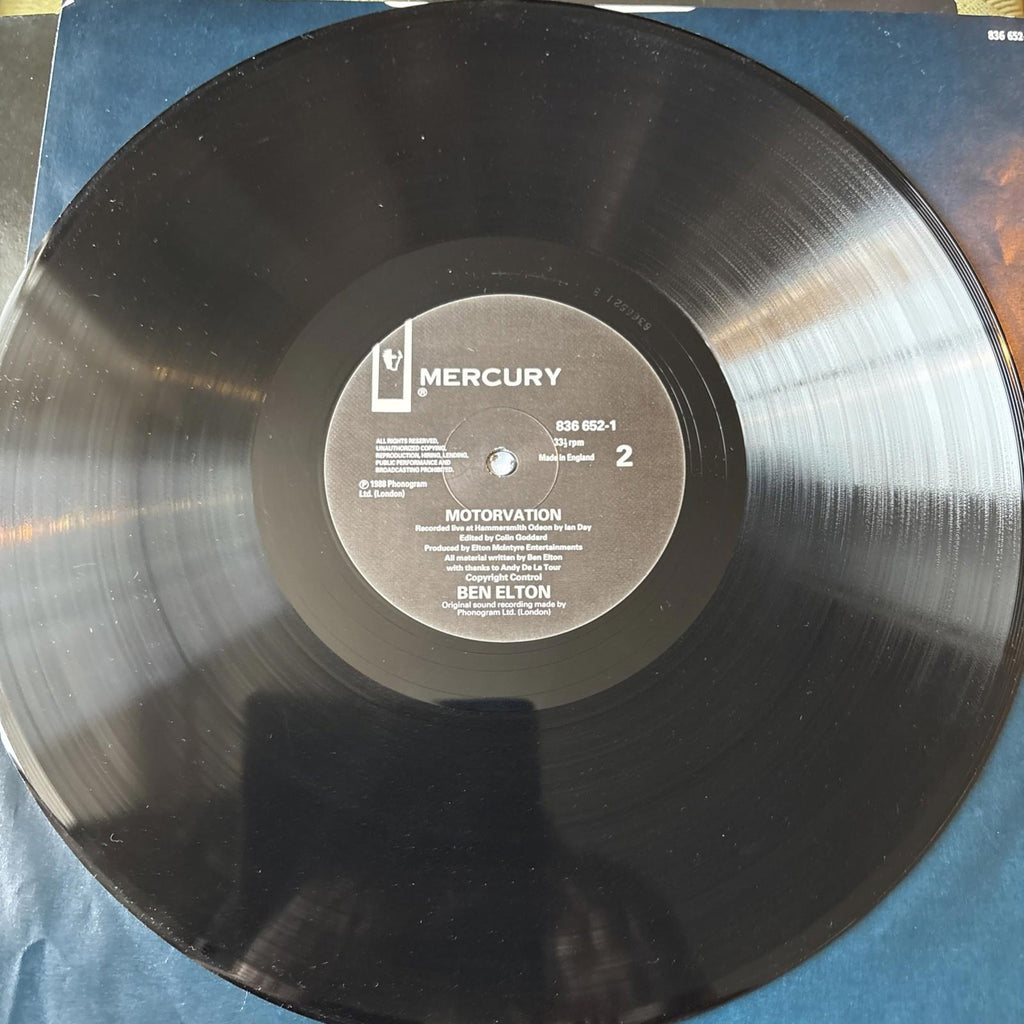 BEN ELTON ~ MOTORVATION ~ 1988 UK 2-TRACK VINYL LP RECORD ~ MERCURY 836 652-1