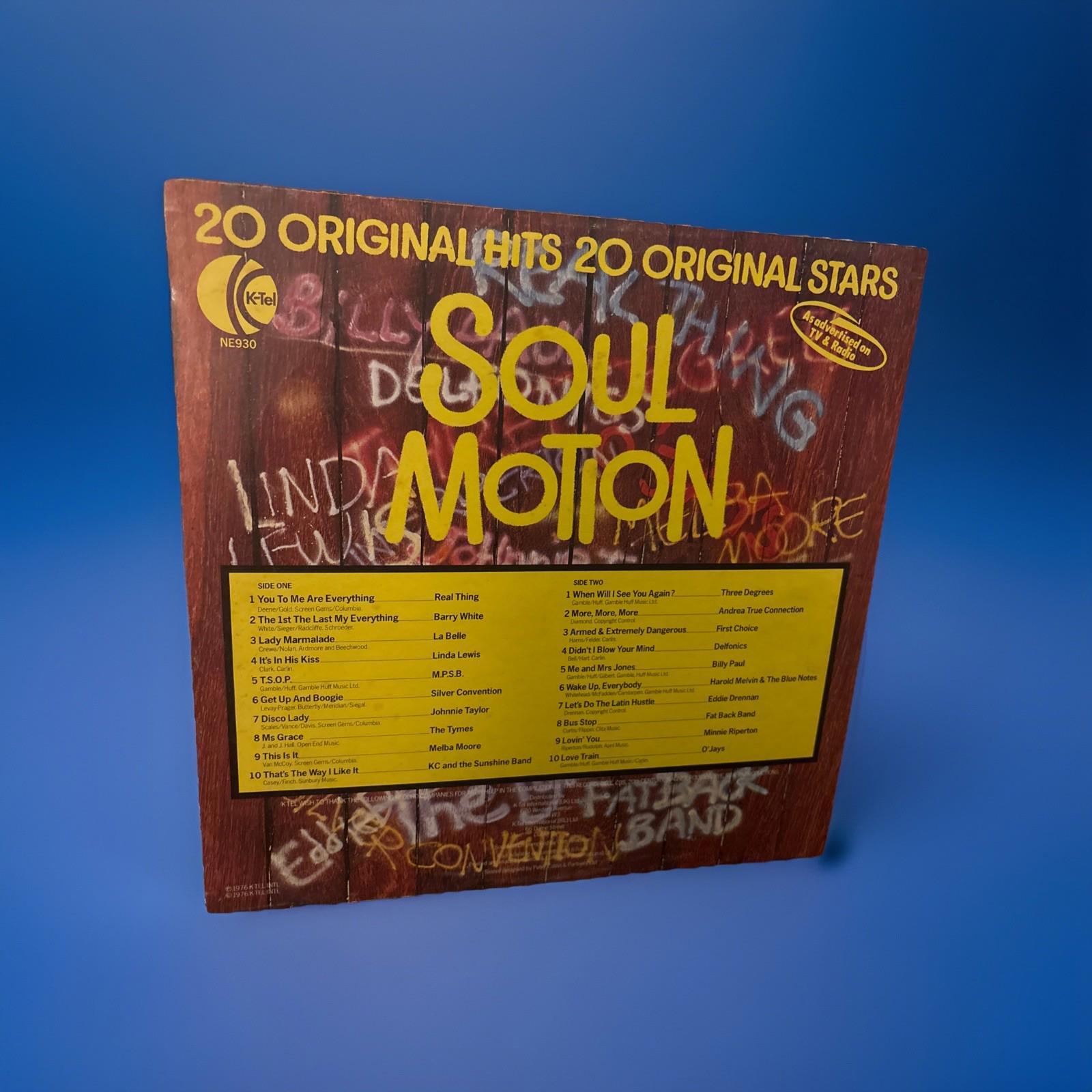 Excellent Compilation - Soul Motion Various Artists 12” Vinyl LP Album Record