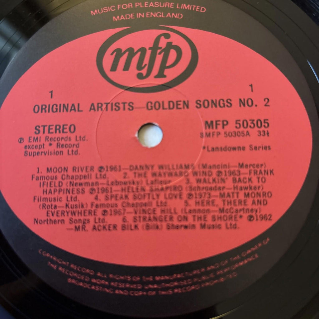70’s compilation - Golden Songs No. 2 LP Vinyl Album record 1976 excellent