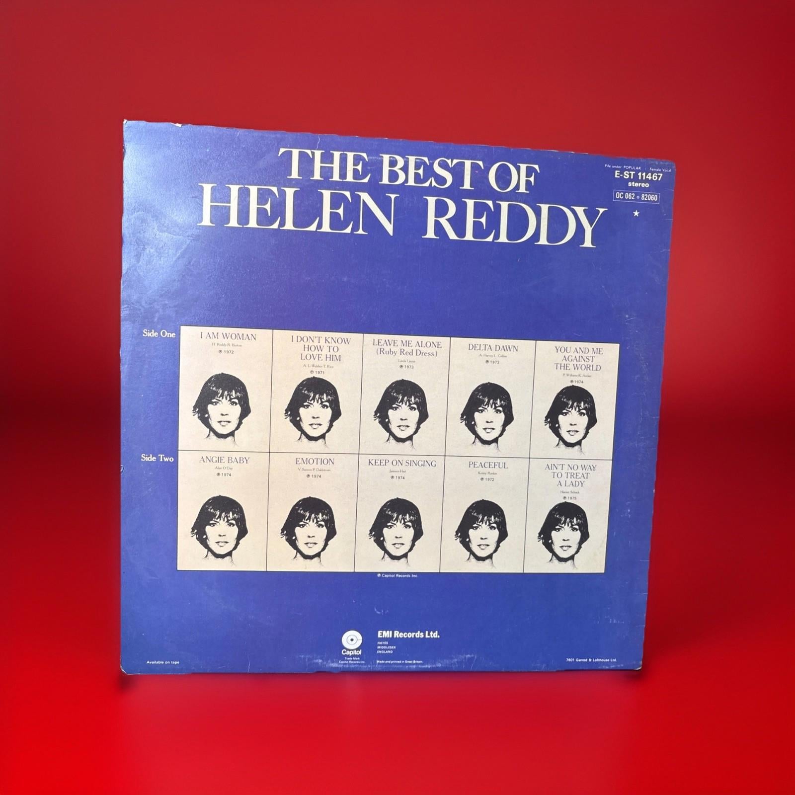 The Best Of Helen Reddy 1976 UK vinyl Lp Record Album