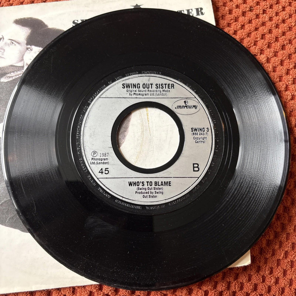Swing Out Sister - Surrender / Who's To Blame? - 7" Vinyl Single Record - VG/VG+