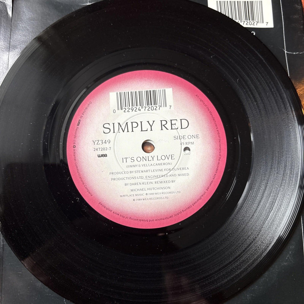 (M403) Simply Red, It's Only Love - 1989 - 7" vinyl
