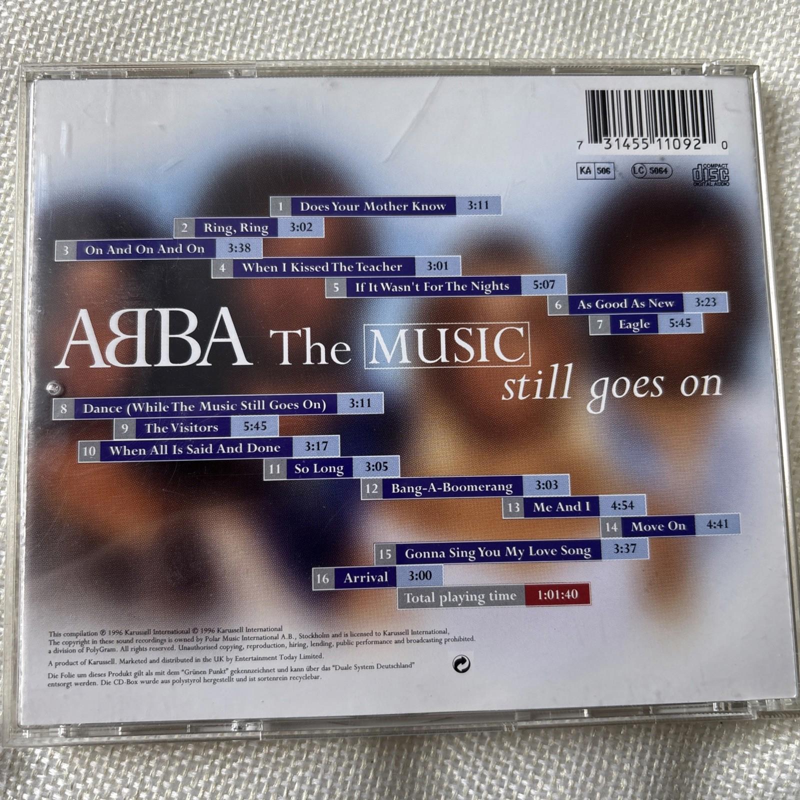 Music Still Goes On by Abba (CD, 1996)