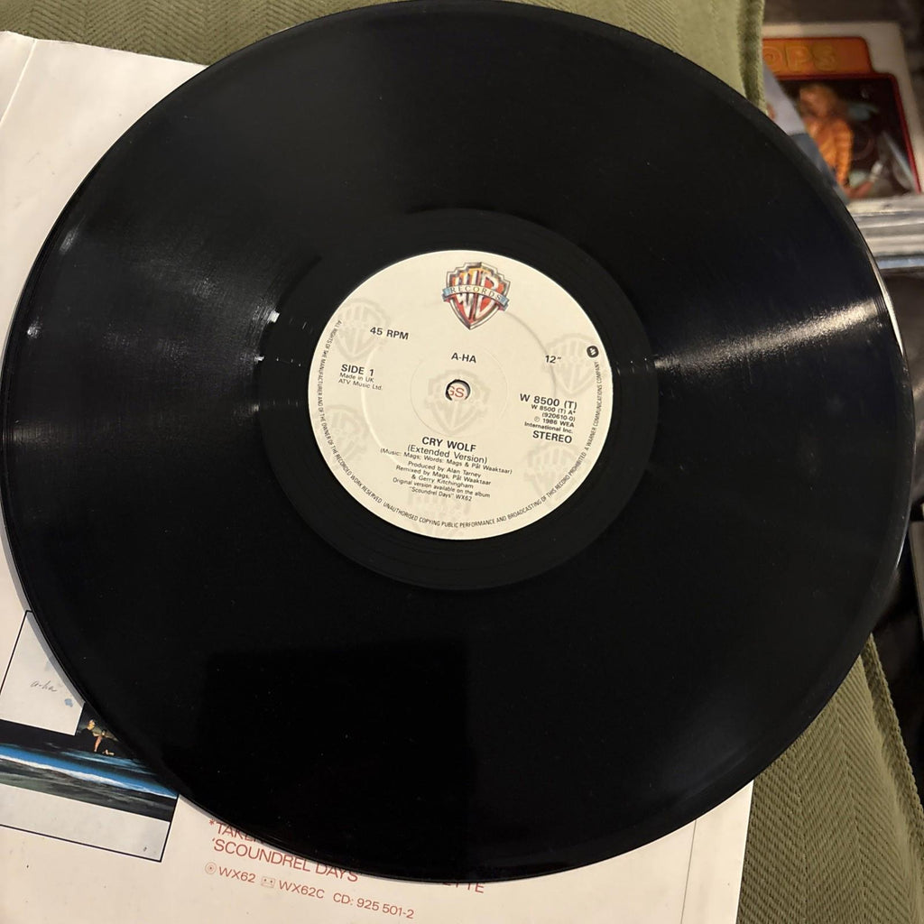 A-HA Cry Wolf 12” Extended Single First Press 1986 Vinyl