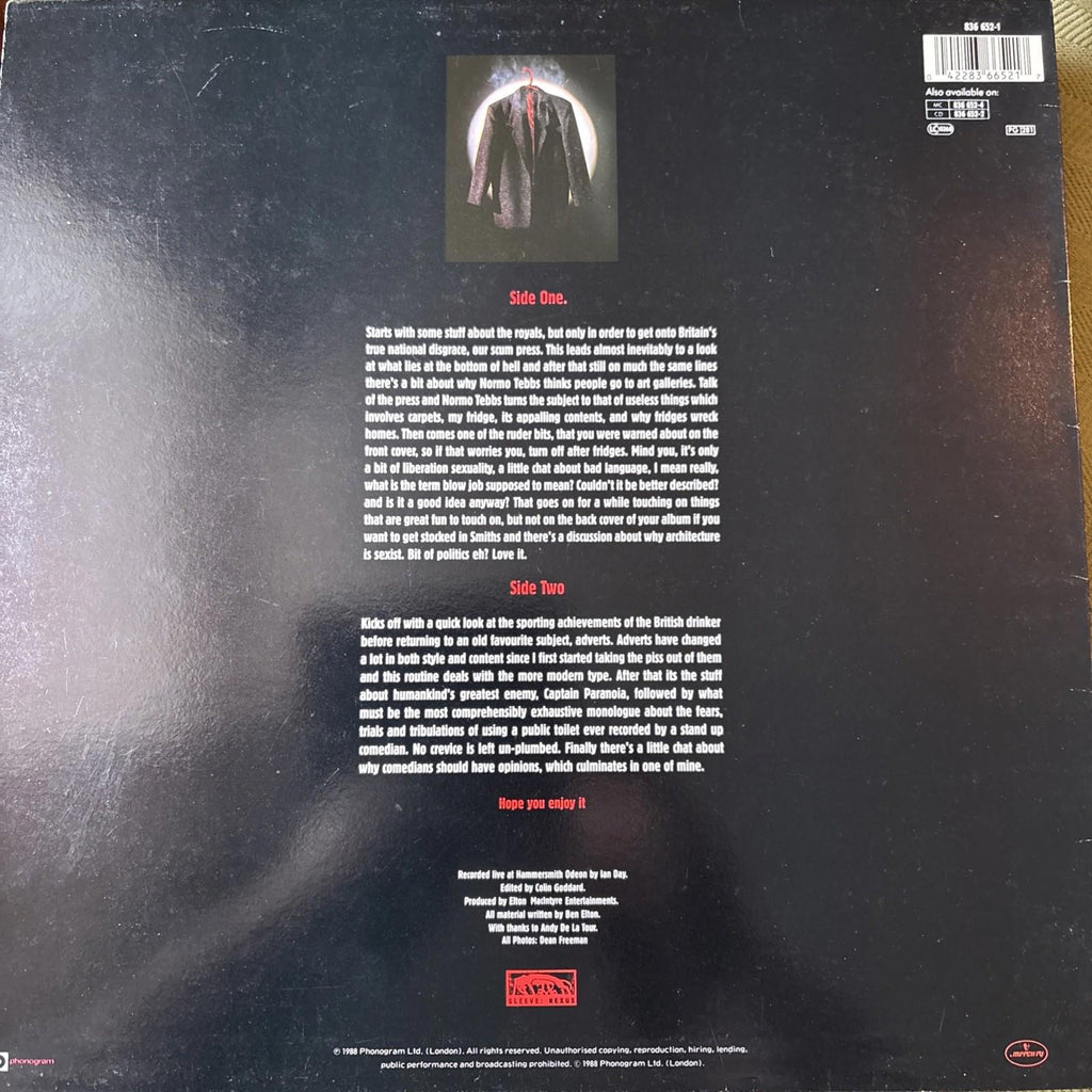 BEN ELTON ~ MOTORVATION ~ 1988 UK 2-TRACK VINYL LP RECORD ~ MERCURY 836 652-1