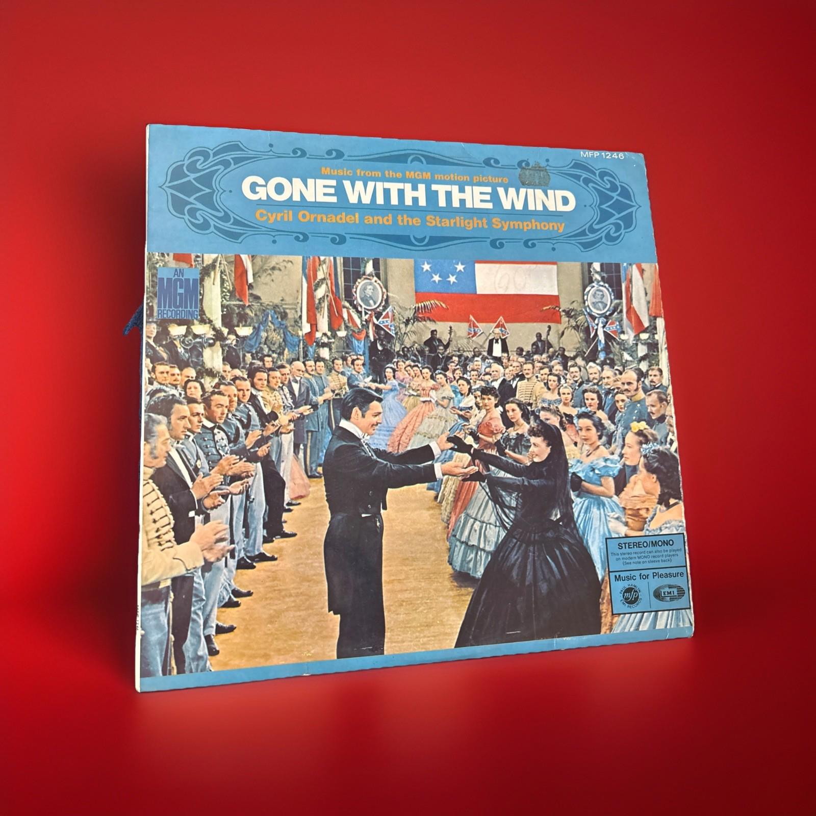 Gone With The Wind, 12" Vinyl LP EMI Records, 1967, Original Excellent