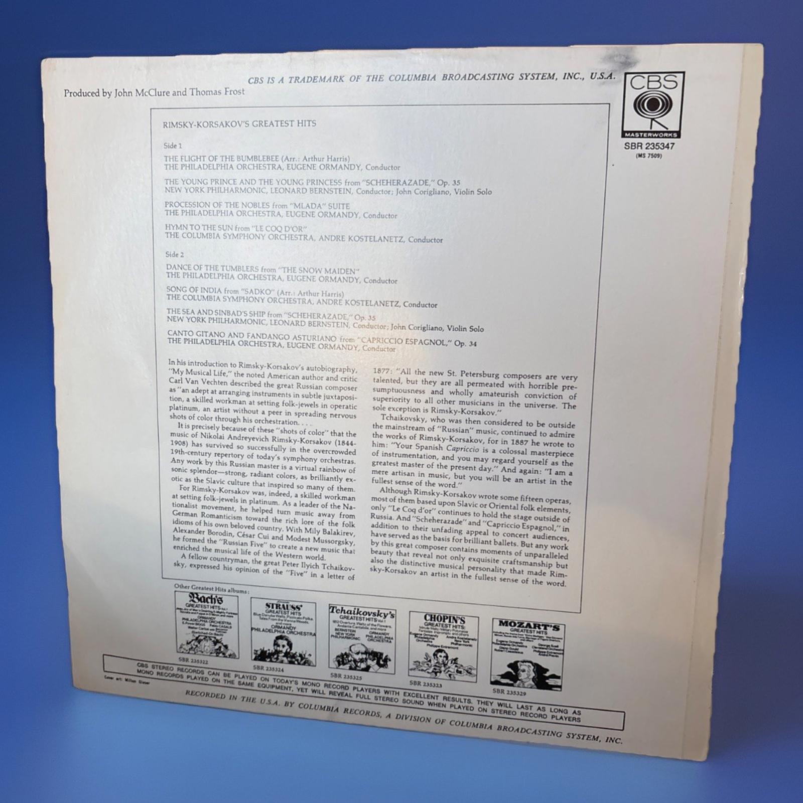 Rimsky Korsakoff Rimsky Korsakoff's Greatest Hits LP 1984 vinyl record album