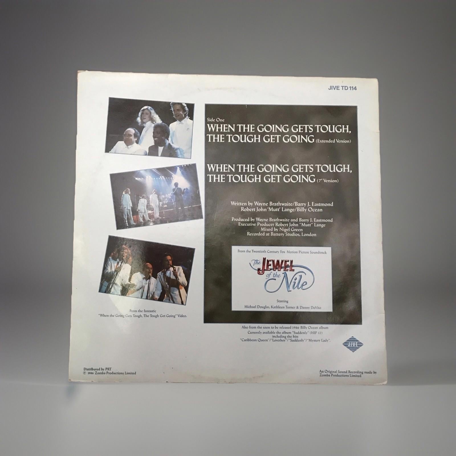 Billy Ocean When The Going Gets Tough Vinyl 1986 12" Vinyl Single Record