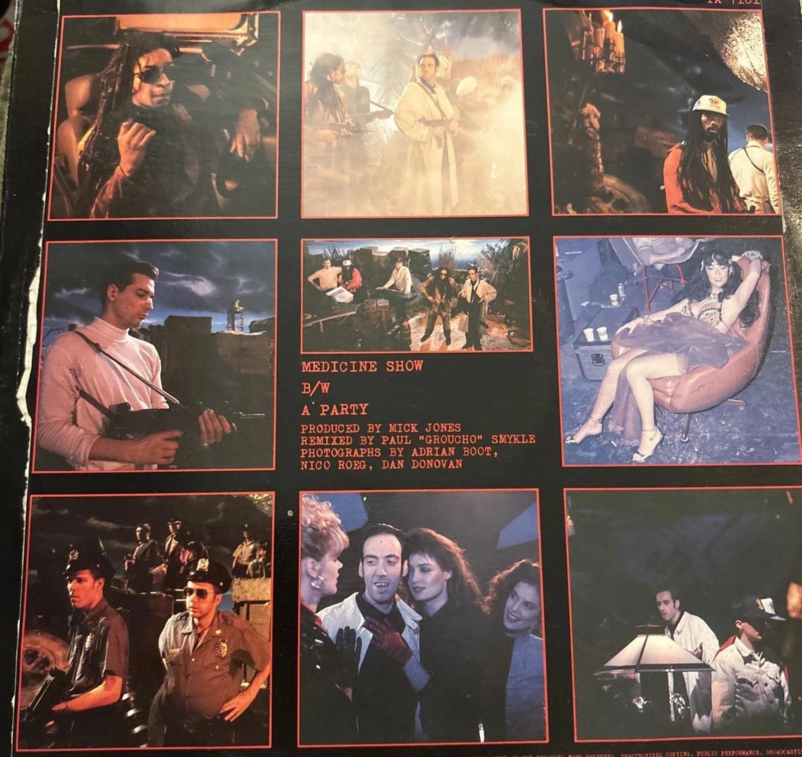 Big Audio Dynamite - Medicine Show 12" CBS Record Vinyl 1985 TA 7181 Mick Jones