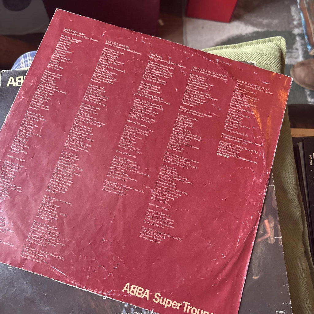 ABBA Classic Pop Super Trouper Vinyl LP Album A1 B1 First Press Epic S EPC 10022