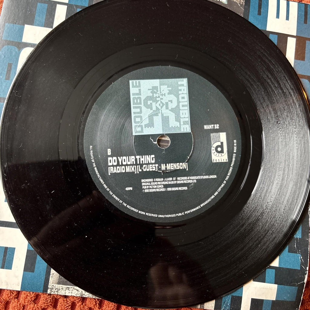 Double Trouble-Love Don't Live Here Anymore Vinyl 7" Single.1990 Desire WANT 32.