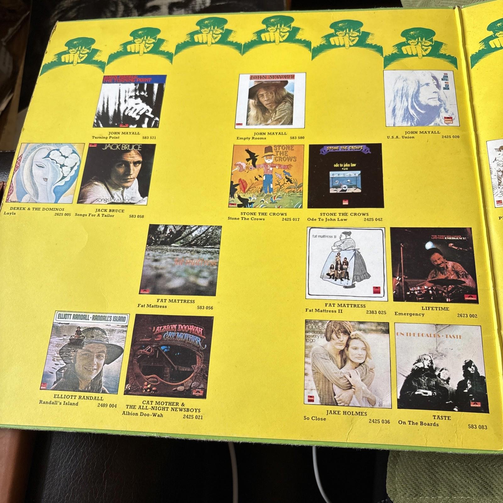 BOMBERS (1971 2 x LP Blues Rock Comp) Taste, Eric Clapton, John Mayall etc  1ST