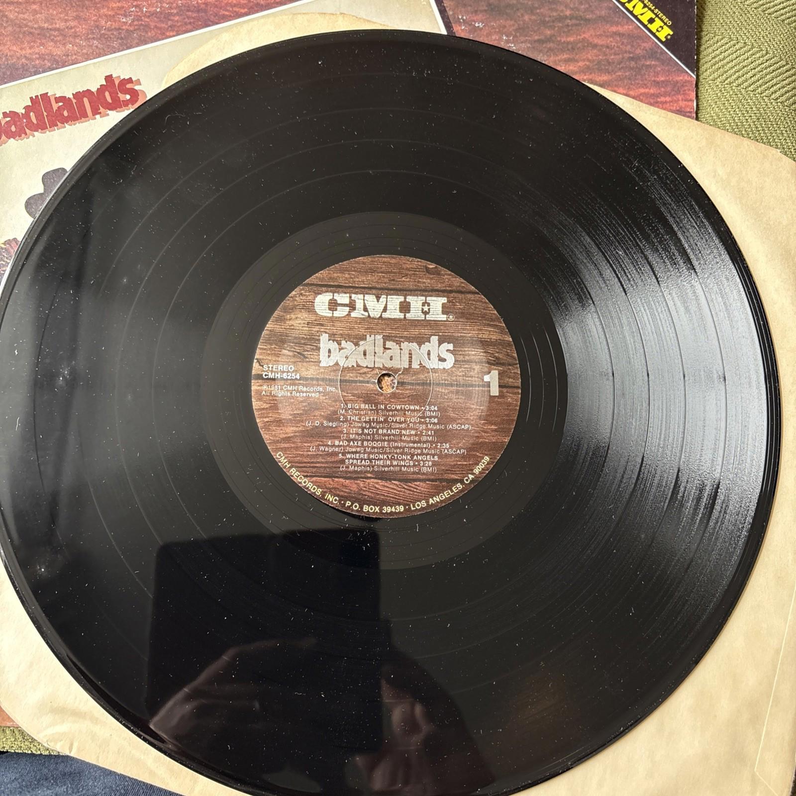 Badlands 1981 Vinyl LP Comp CMH-6254 USA Pressing