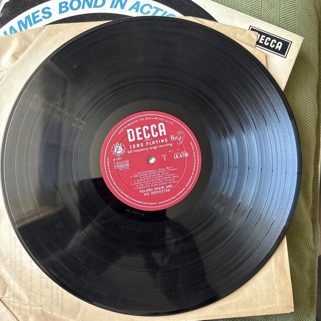 007 James Bond In Action Thriller Themes From Bond Movies 1965 Vinyl Lp Record