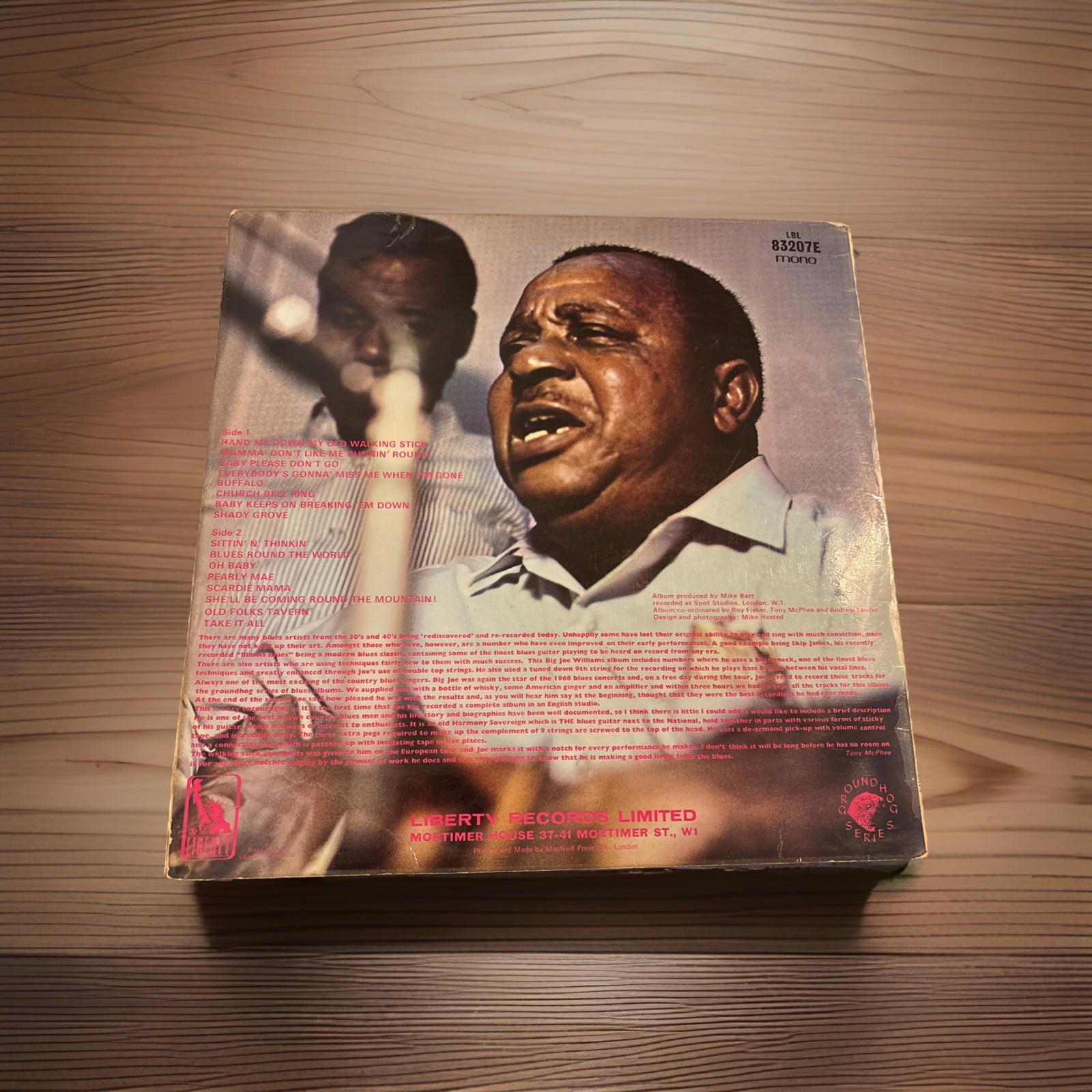 Big Joe Williams - Hand Me Down My Old Walking Stick (LP, Album) record vinyl EX