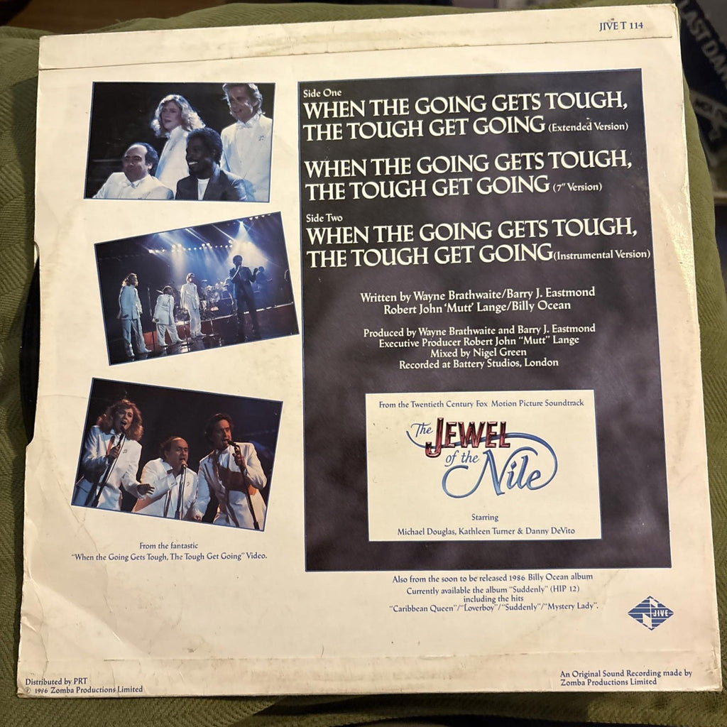 Billy Ocean When The Going Gets Tough, The Tough Get Going Extended Single 12”