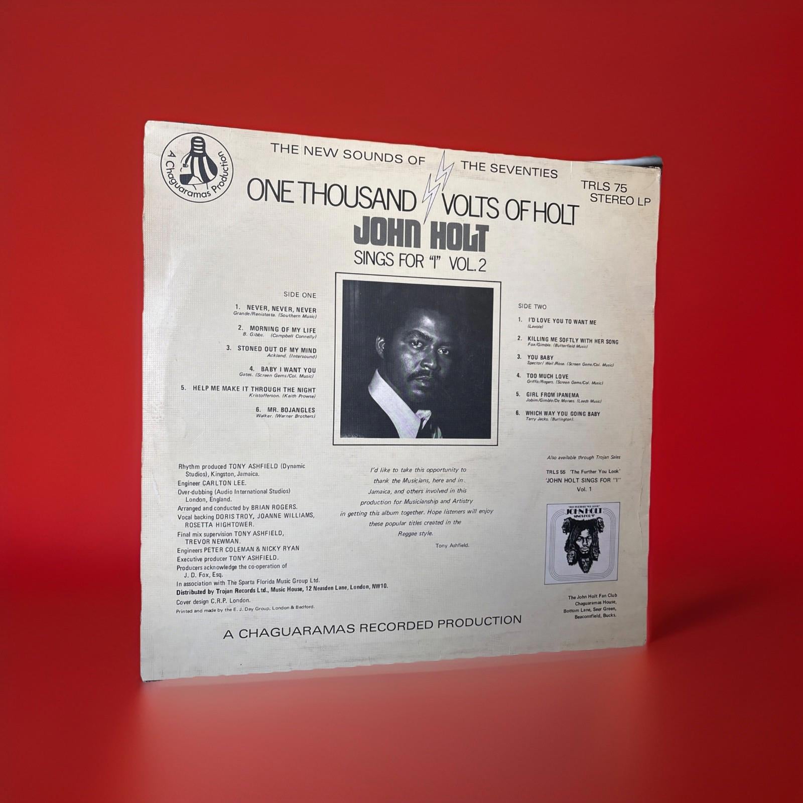 John Holt One Thousand Volts Of Holt Philips Vinyl LP 1973 Record Album