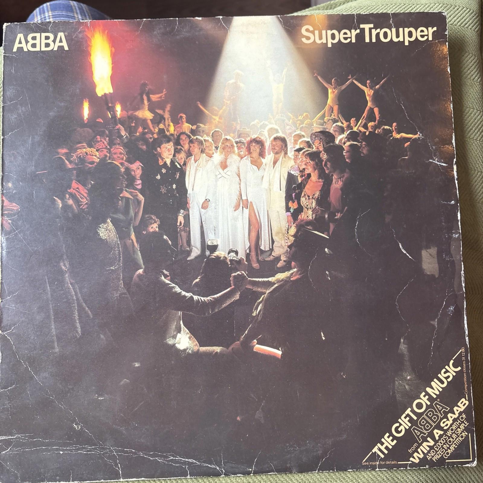 ABBA Classic Pop Super Trouper Vinyl LP Album A1 B1 First Press Epic S EPC 10022
