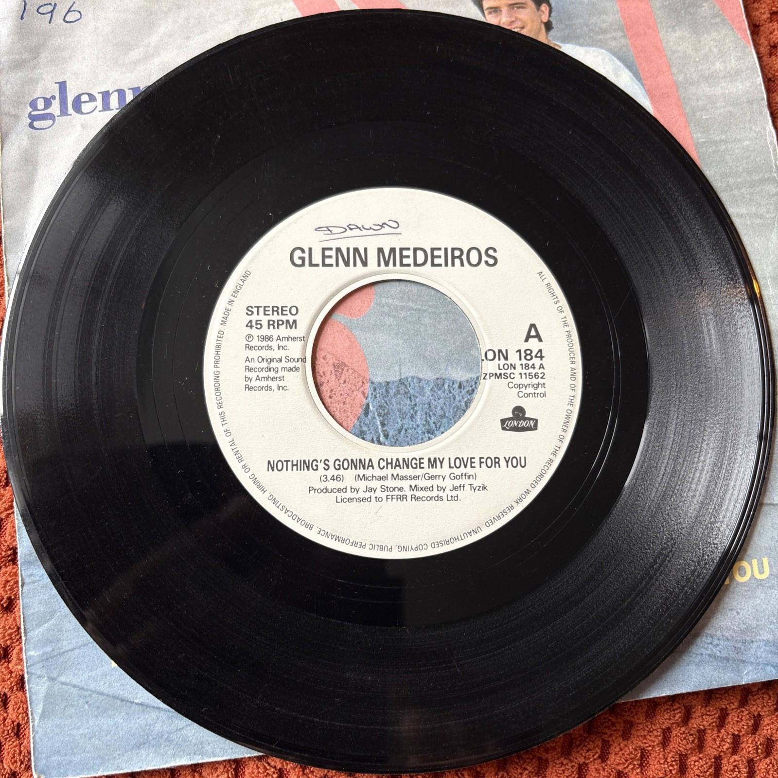 7" Vinyl Single - Glenn Medeiros - Nothing's Gonna Change My Love For You 1988