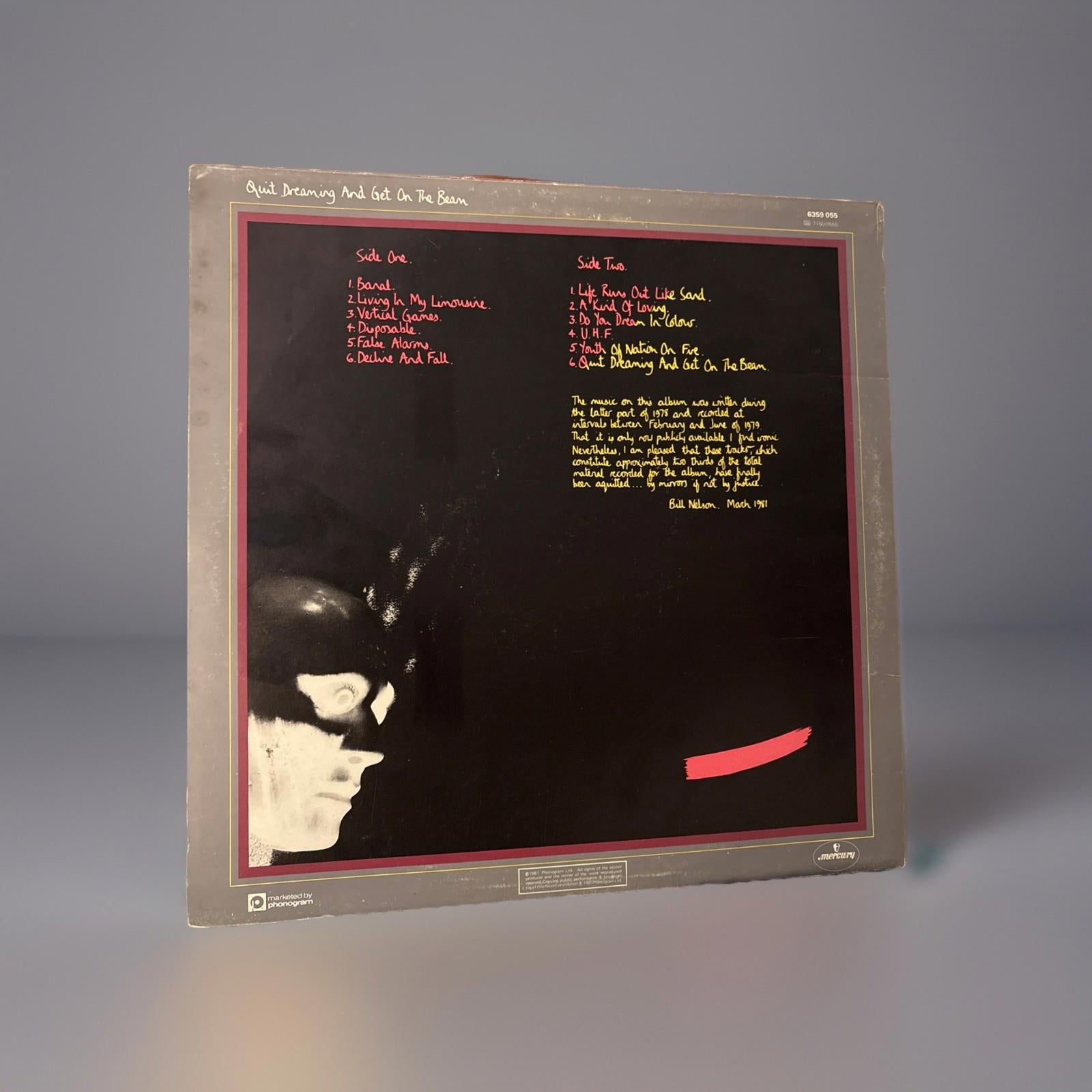 Bill Nelson – Quit Dreaming and Get On The Beam -  1981 Vinyl Record Album LP