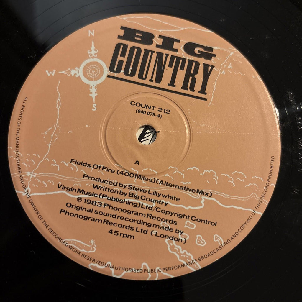 Big Country - Fields Of Fire - 1983 12" vinyl record - COUNT 212