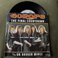 Europe The Final Countdown & On Broken Wings 7” Vinyl Single  Epic A7127 1986