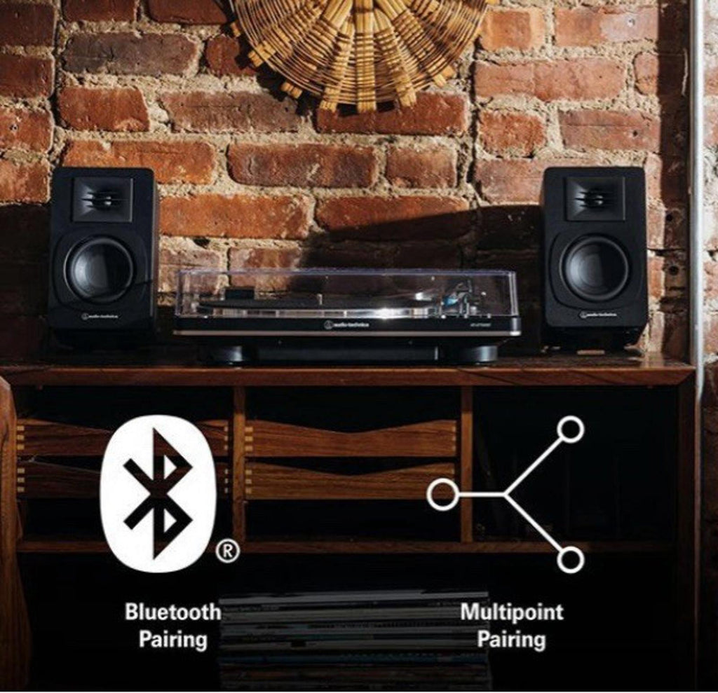 Audio-Technica AT-SP3X Powered Bluetooth Bookshelf Speakers - Black