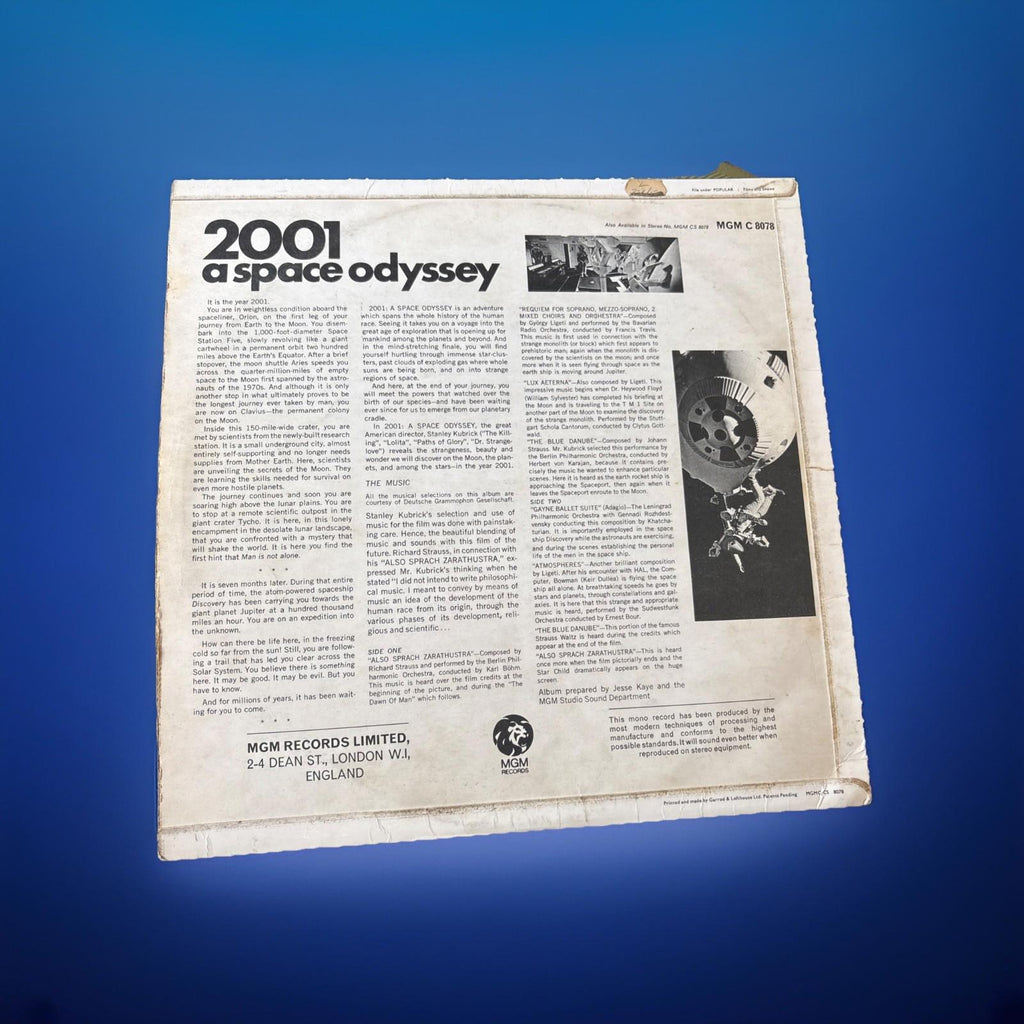 2001 A Space Odyssey - Music From The Motion Picture Sound Track 1968 Vinyl LP