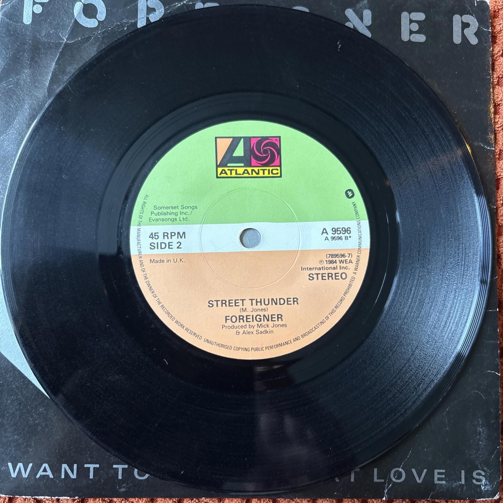Foreigner 'I Want to Know What Love Is' 7" Vinyl Single 1984 Atlantic