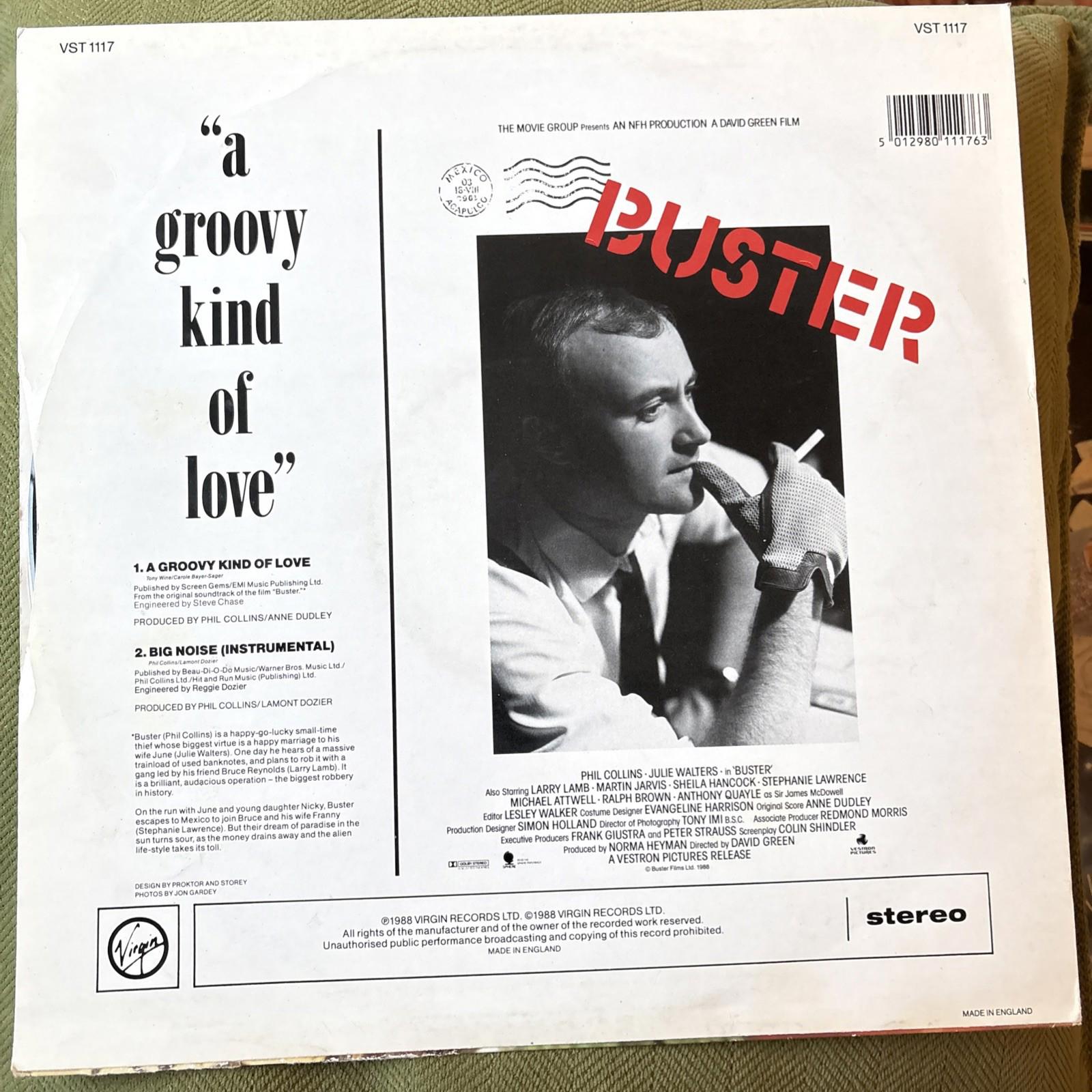 Phil Collins - A Groovy Kind of Love - Vinyl Record 12" Single - 1988 "Buster"