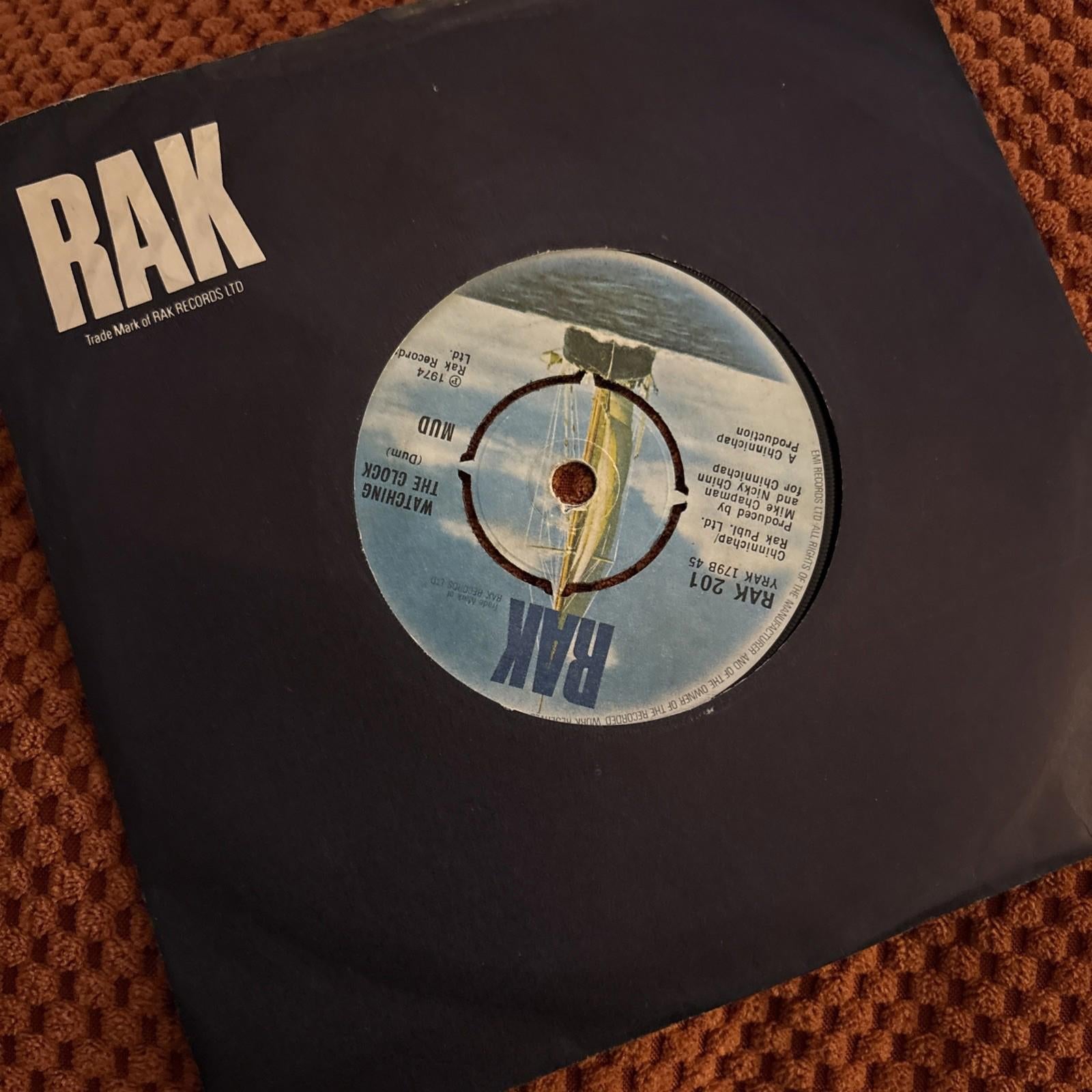 Mud - Oh Boy - Watching The Clock - Vinyl Record 7" Single - 1975 Rak - RAK 201