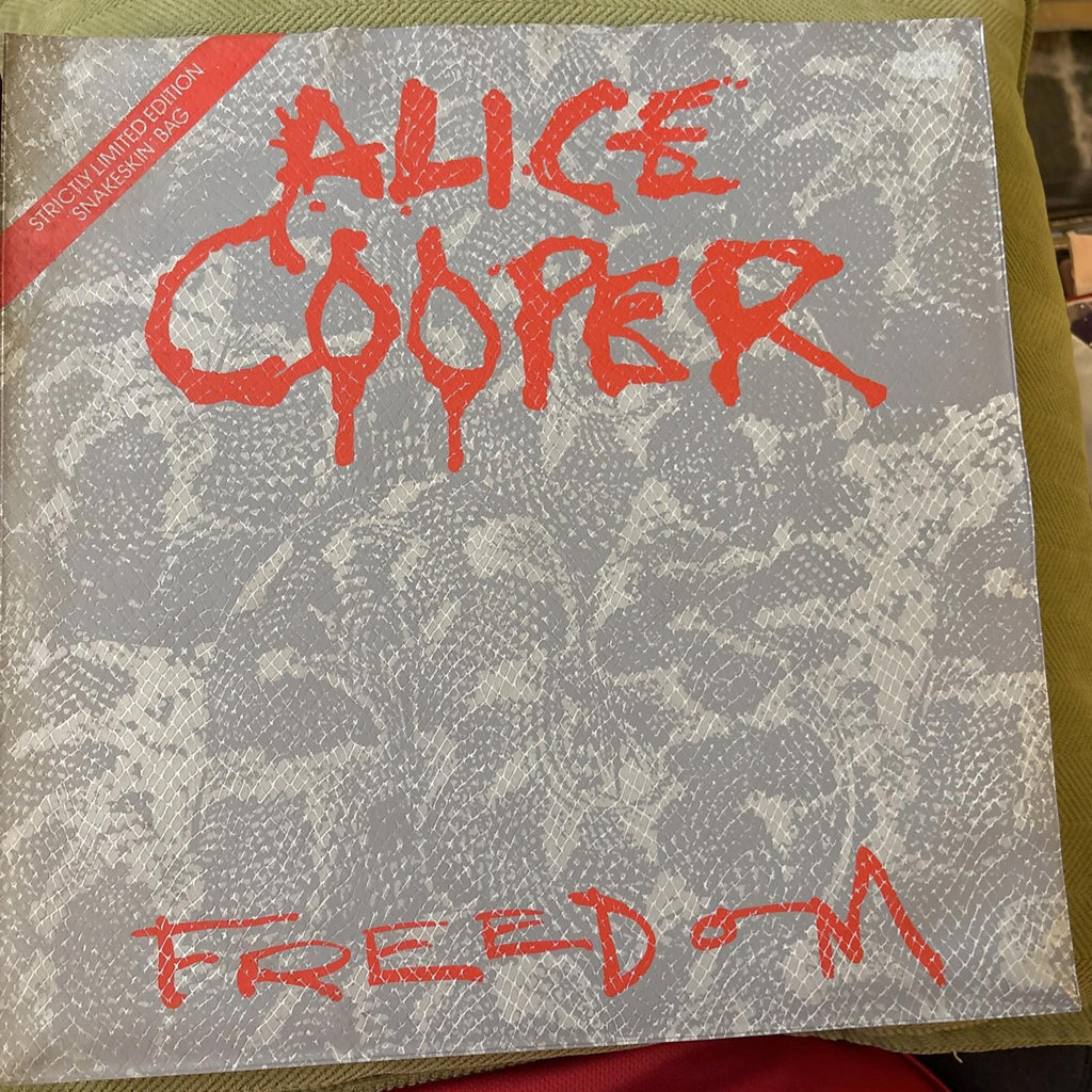 Alice Cooper Freedom 12 Special LTD Edition Snakeskin Bag Vinyl 1988 First A1
