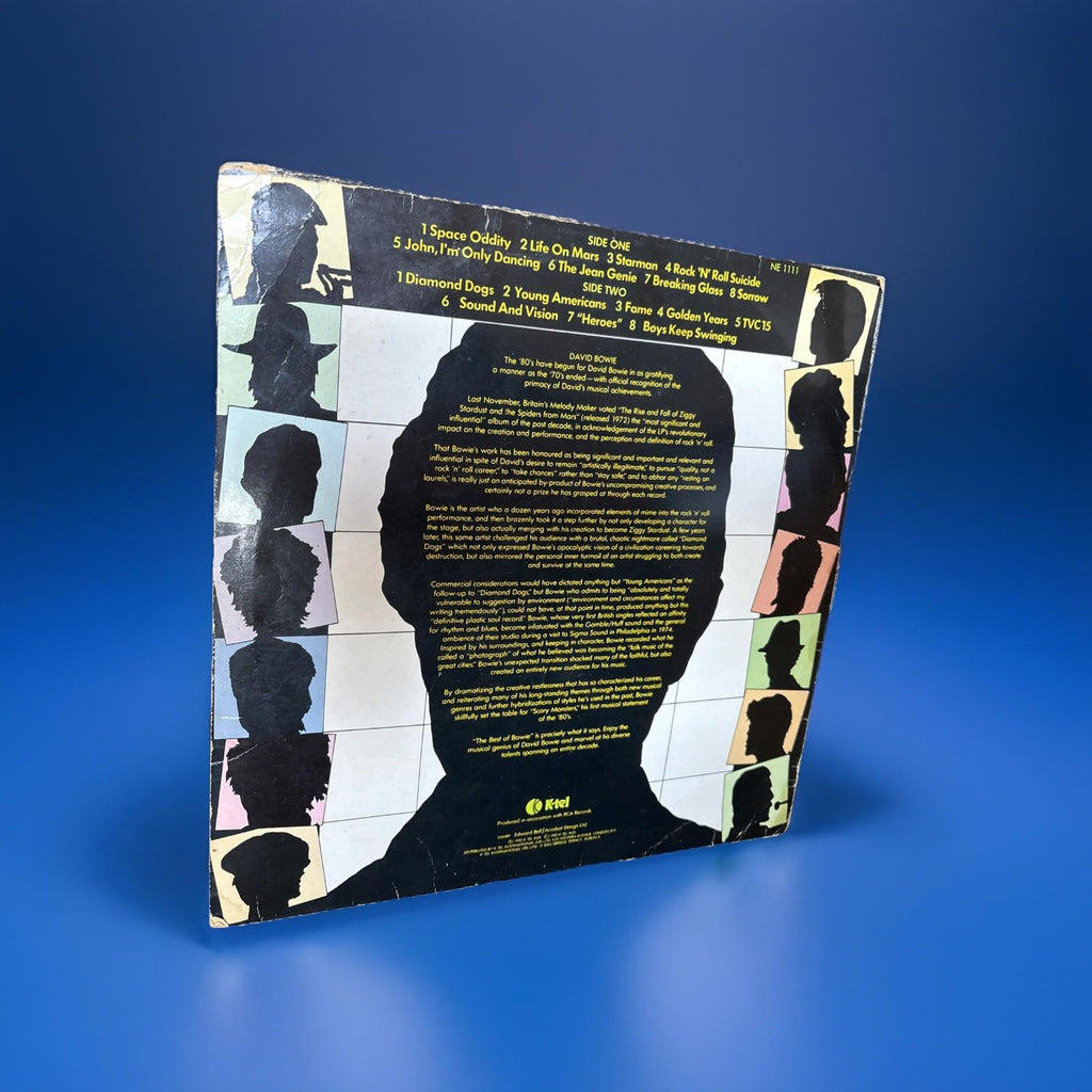 The Best Of Bowie Vinyl Record K Tel NE 1111 Fair Condition A8/B1