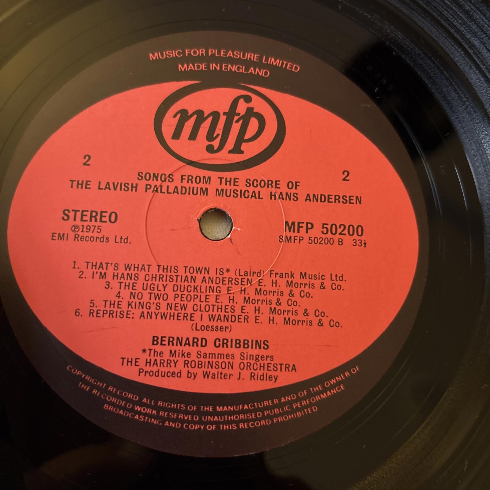 Bernard Cribbins - Songs From The Score Of The Lavish Palladium Musical Hans (H)